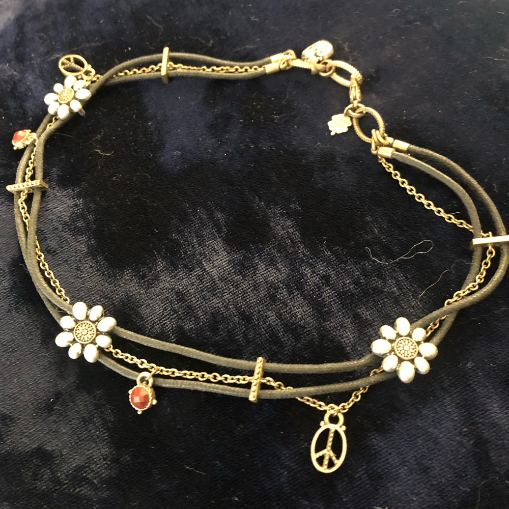 Lucky Brand hippie choker necklace
